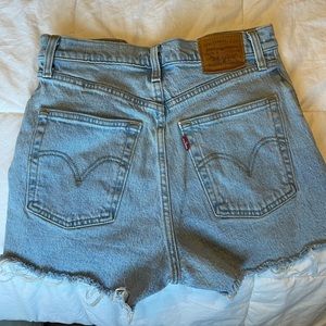 Levi Denim High Waisted Shorts
